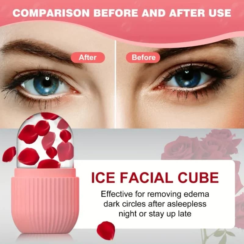 Silicone Ice Cube Trays Beauty Lifting Ice Ball Face Massager Contouring Eye Roller Facial Treatment Reduce Acne Skin Care Tool