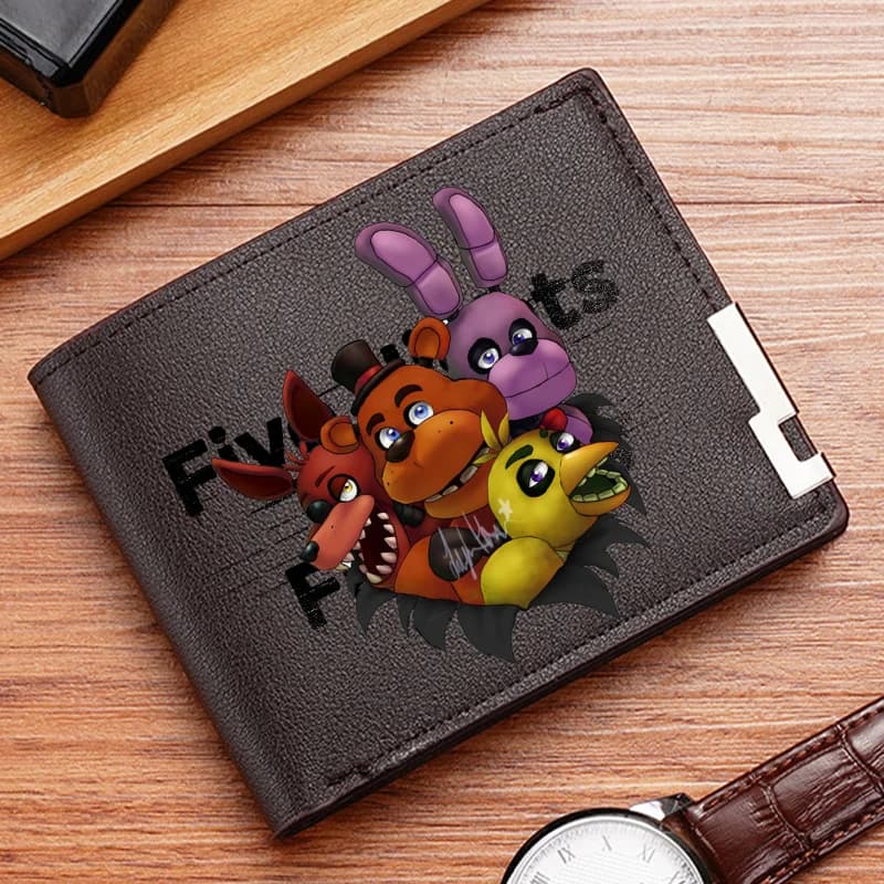 Five Nights At Freddys Men's Wallet Wallets for Premium Products Credit Card Holder Black Portefeuille Homme Handheld Short Gift