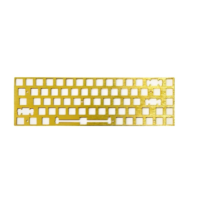 Piastra di posizionamento del layout della tastiera meccanica GH60 a 68 tasti Piastra di posizionamento personalizzata in lega di rame e alluminio Accessori per tastiera PCB