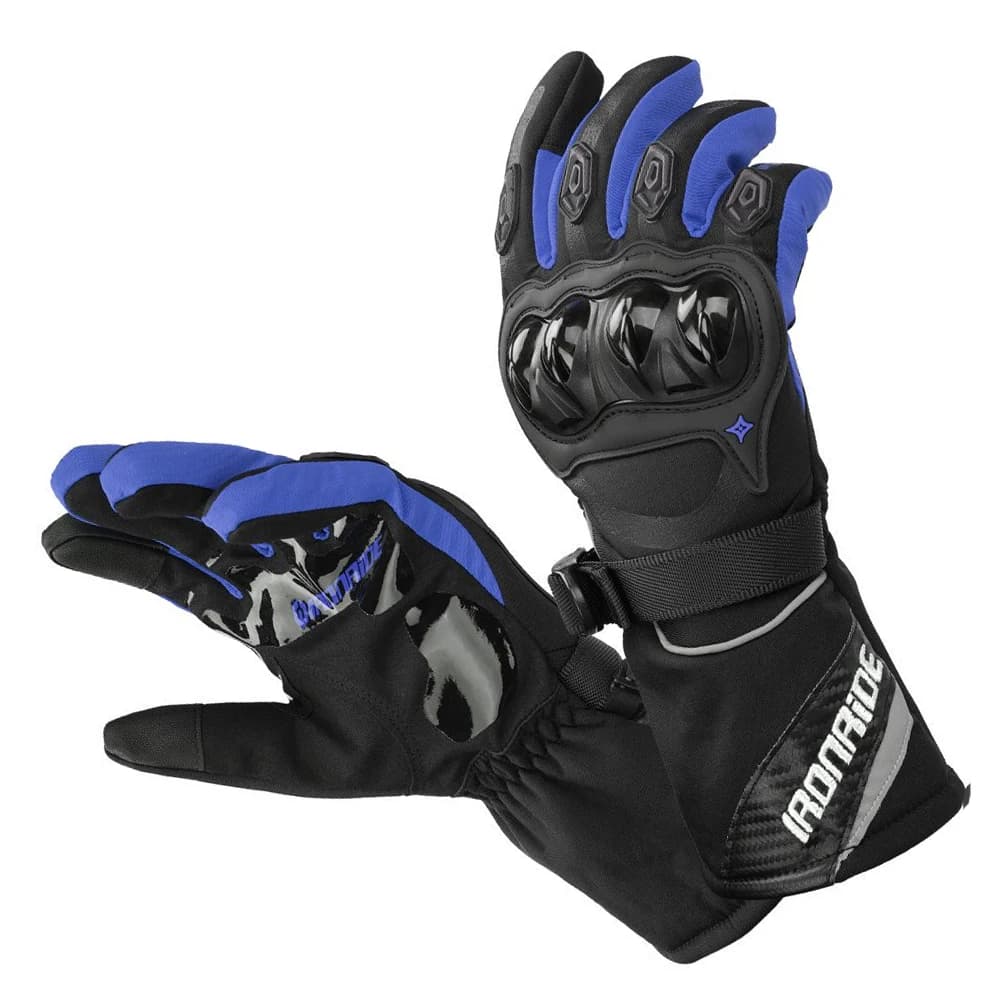 Men Motorcycle Gloves Touch Screen Warm Windproof Motocross Protective Gloves Anti-Slip Winter Waterproof Riding Gloves