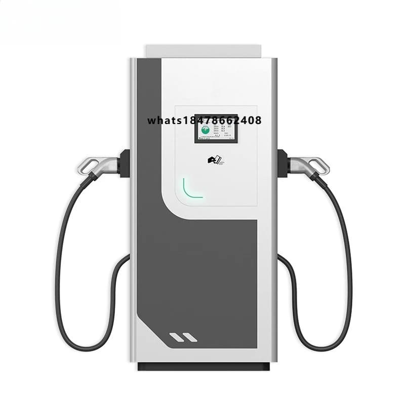 Stazione di ricarica rapida DC da 120kW con armadio diviso e rack a pavimento per veicoli elettrici commerciali