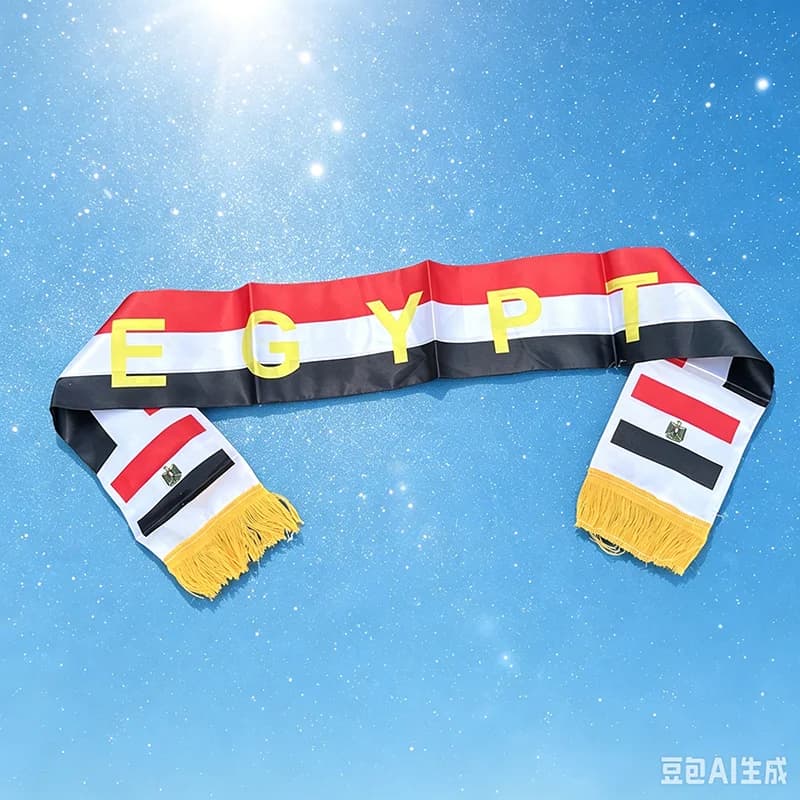 14x130cm Egypt Scarf Egypt national day Scarves Egypt shawl Used for event decoration