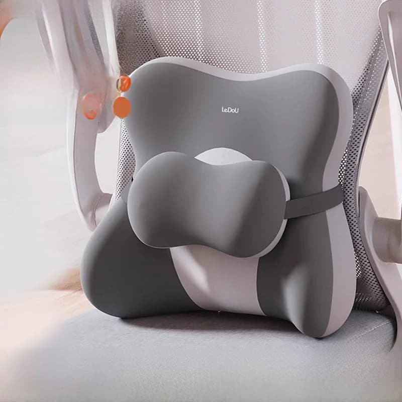 Nuovo Cuscino di Supporto Lombare per Ufficio in Memory Foam, Protezione Lombare per Sedia, Cuscino per Donne in Gravidanza, Supporto per la Vita per Scrivania da Ufficio