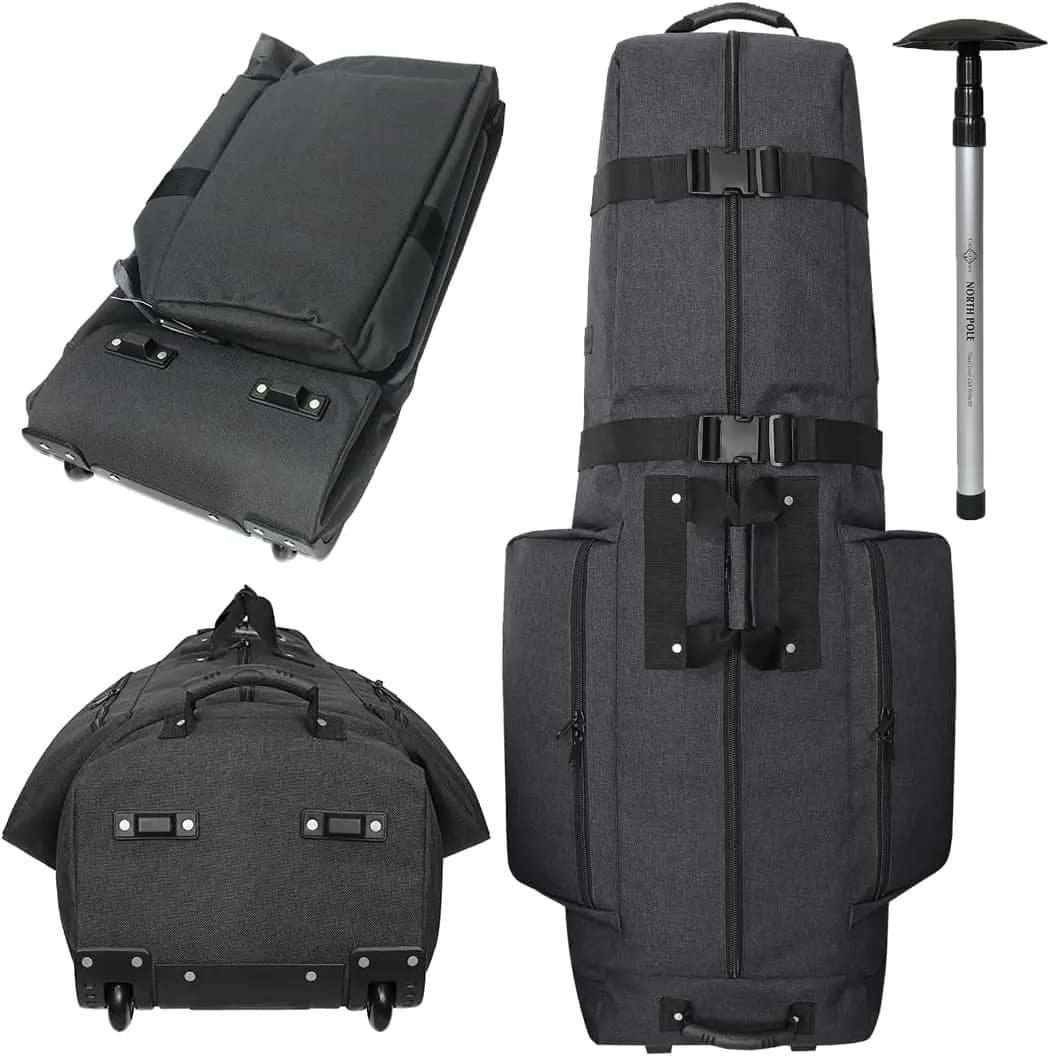 Golf Travel Bag Cover with Thick, Dense Foam Padding at the Top