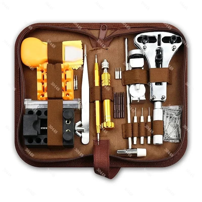 Kit di Riparazione Orologi 149 Pezzi, Set di Strumenti per Smontaggio e Sostituzione Batteria