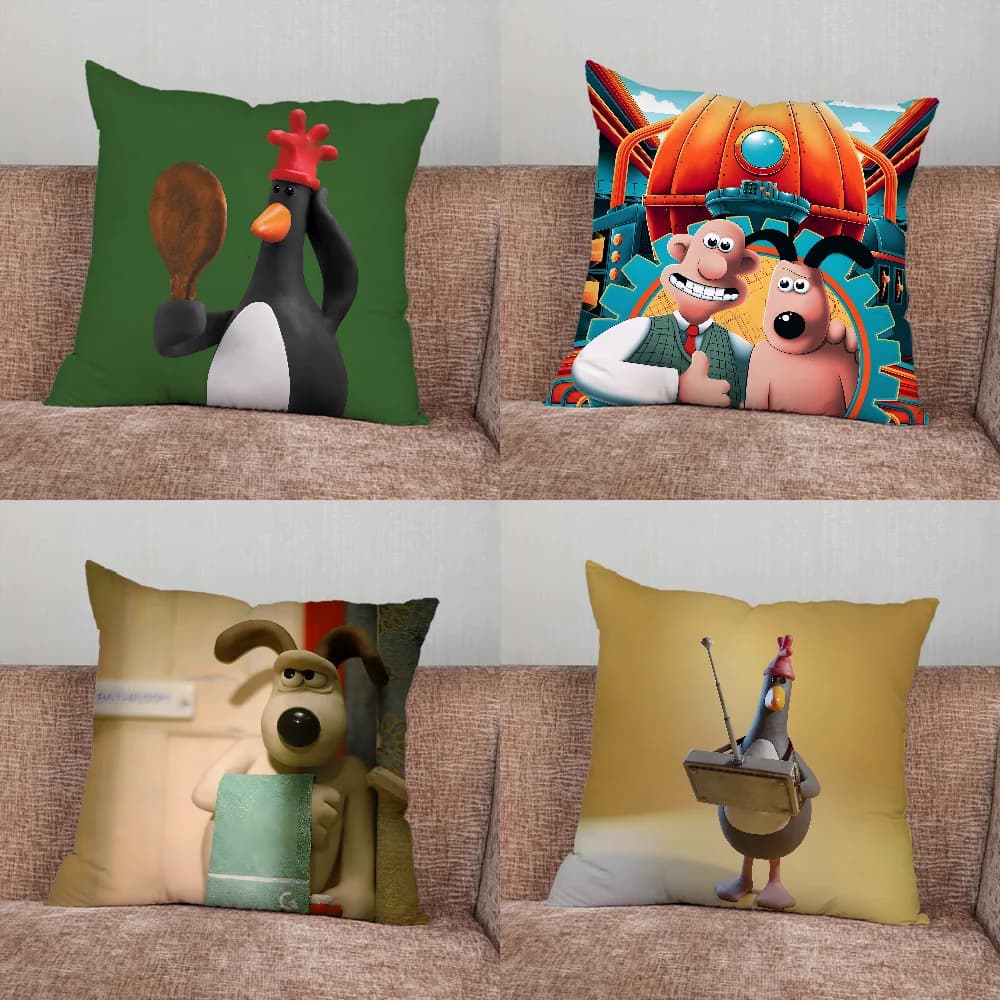 W-WallaceS Simpatica federa per cuscino G-Gromit per la casa, camera da letto, auto, ufficio, decorazione, soggiorno, divano, fodera per cuscino adatta