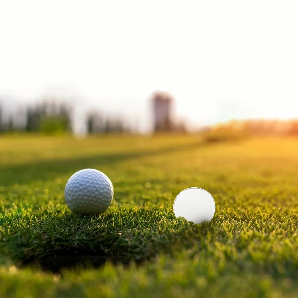 5 Pezzi Marcatori per Palline da Golf, Strumento di Allineamento, Etichette per Posizione Palline, Stencil per Marcatura