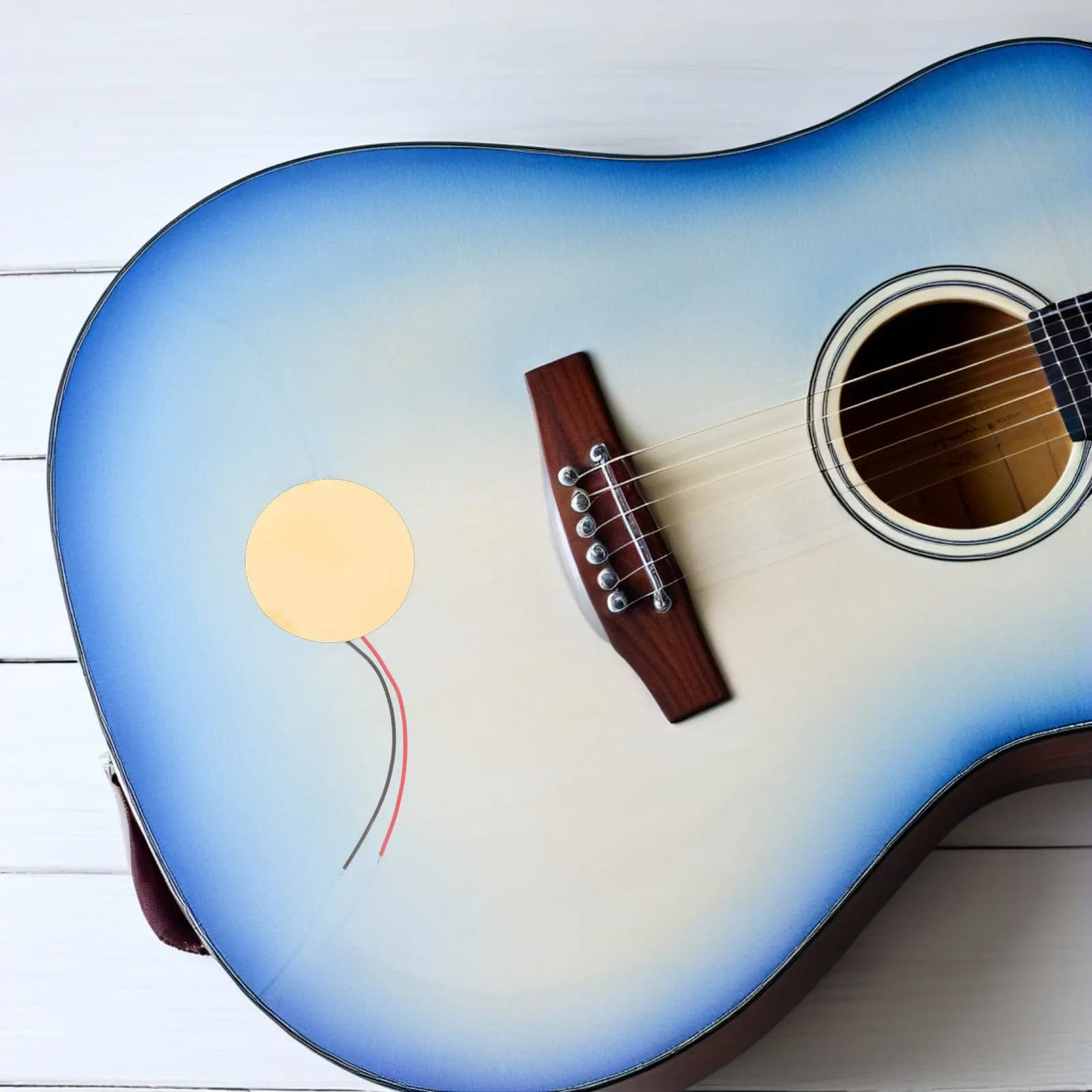 Set di 32 Trasduttori Piezoelettrici, Kit Pickup di Precisione per Chitarra Acustica, Microfono a Contatto per Violino e Ukulele