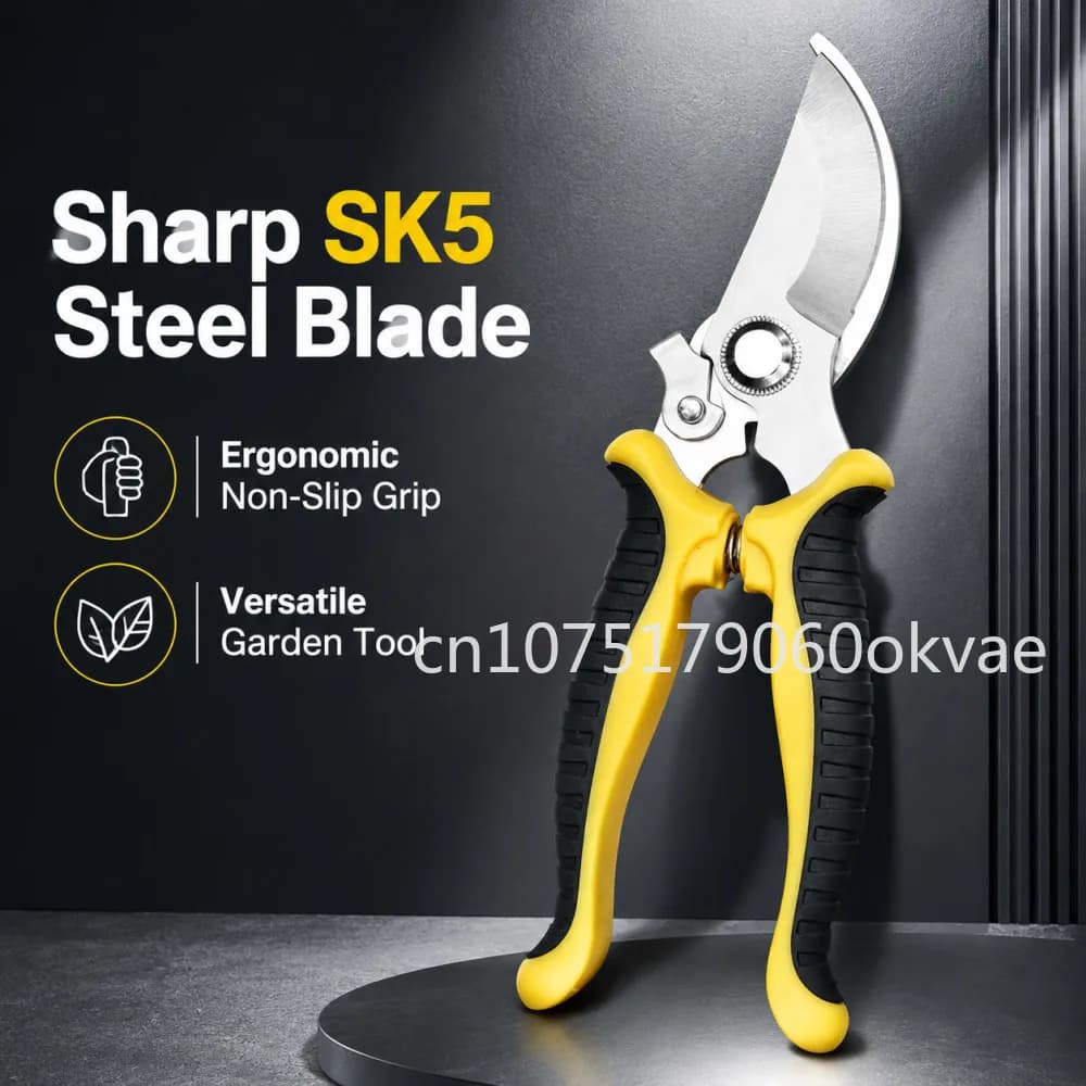 SK5 Garden Pruning Shears Heavy Duty Tree Branch Cutter for Gardening Bonsai Fruit Picking Adjustable Opening Pruner