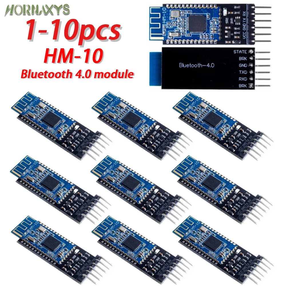 Modulo Wireless Trasparente HM-10 BLE 4.0 (Bluetooth Low Energy) UART Bidirezionale con Convertitore di Livello Logico 3.3V/5V per Arduino