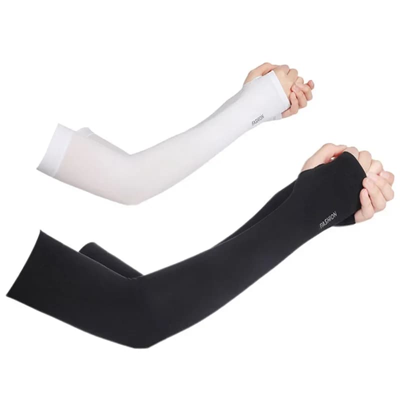 Manicotti Ciclismo Estivi in Tessuto Rinfrescante Protezione Solare Unisex Traspiranti per Corsa, Pallavolo, Ciclismo Outdoor e Pesca