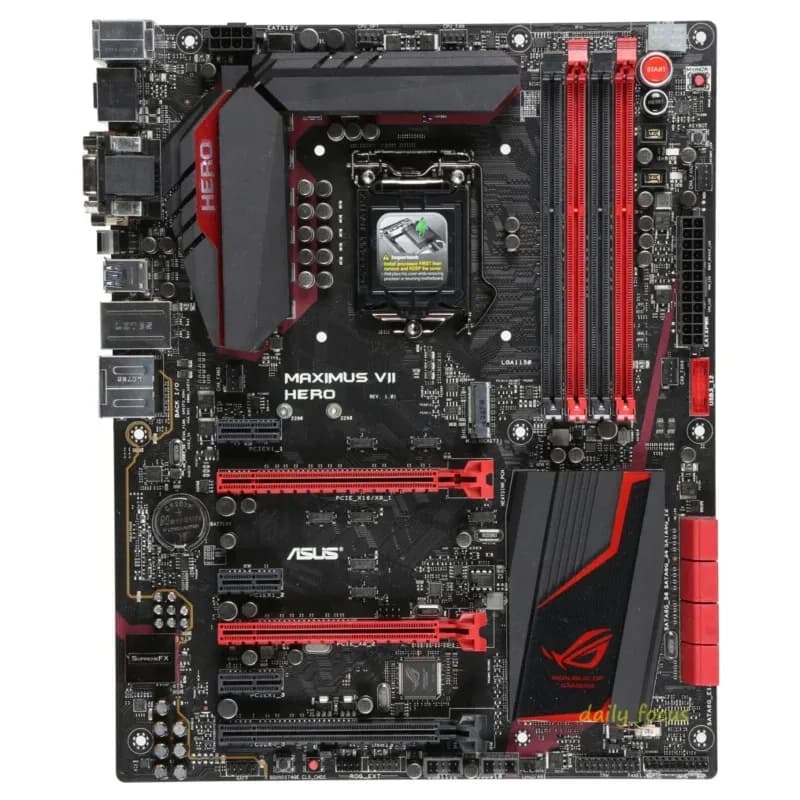 WYORESY PER Asus MAXIMUS VII HERO 6 * PCIE Scheda Madre LGA 1150 Intel Z97 DDR3 DIMM USB3.0 ATX TT