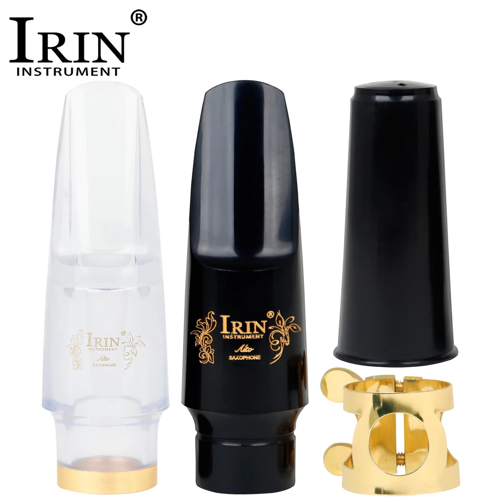 IRIN Alto Saxophone Mouthpiece Cap Ligature Clip High Quality Alto Sax Universal Mouthpiece Woodwind Instrument Accessories&Part