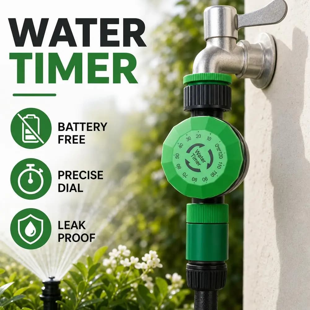 Adjustable 2 Hour Mechanical Irrigation Timer Garden Water Controller For Outdoor Faucet Water Pipe