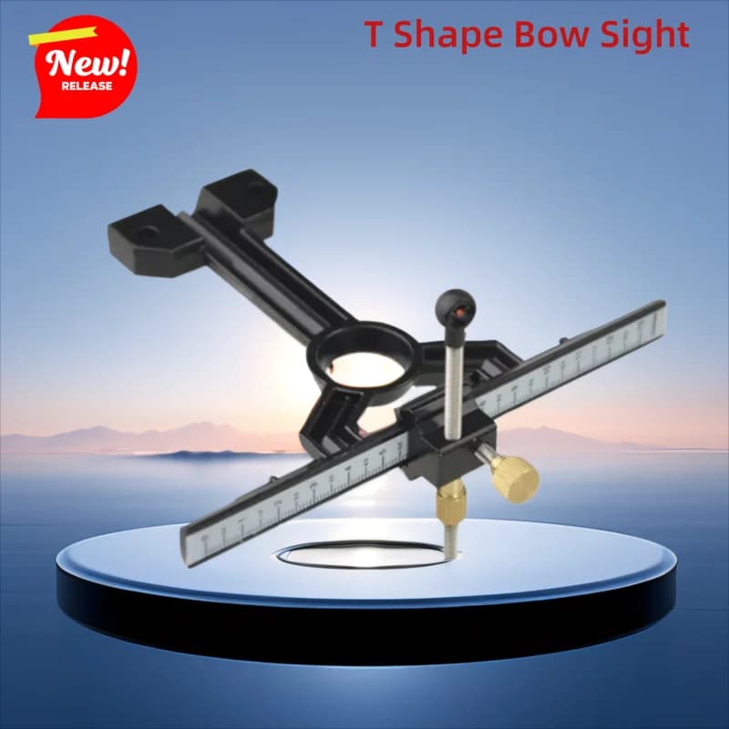 Archery Recurve Bow T Shape Bow Sight Up Down Left Right Adjustable Target Sight Tools Hunting Bow Accessories