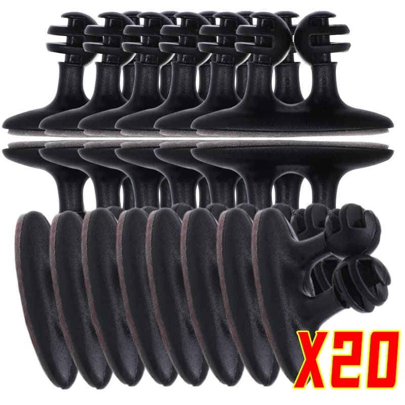 Cavo caricabatterie Organizzatore Clip Adesivo Telefono cellulare Cavo per auto multifunzionale Cavo per cuffie Accessori per decorazioni interne per auto1-20 pezzi