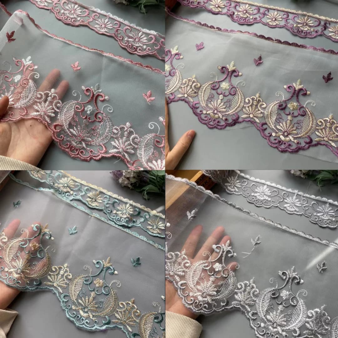 2 meters water soluble mesh 182 cm lace ribbon finishes weaving applique for sofa cover curtain textiles for the house embroidered finishes