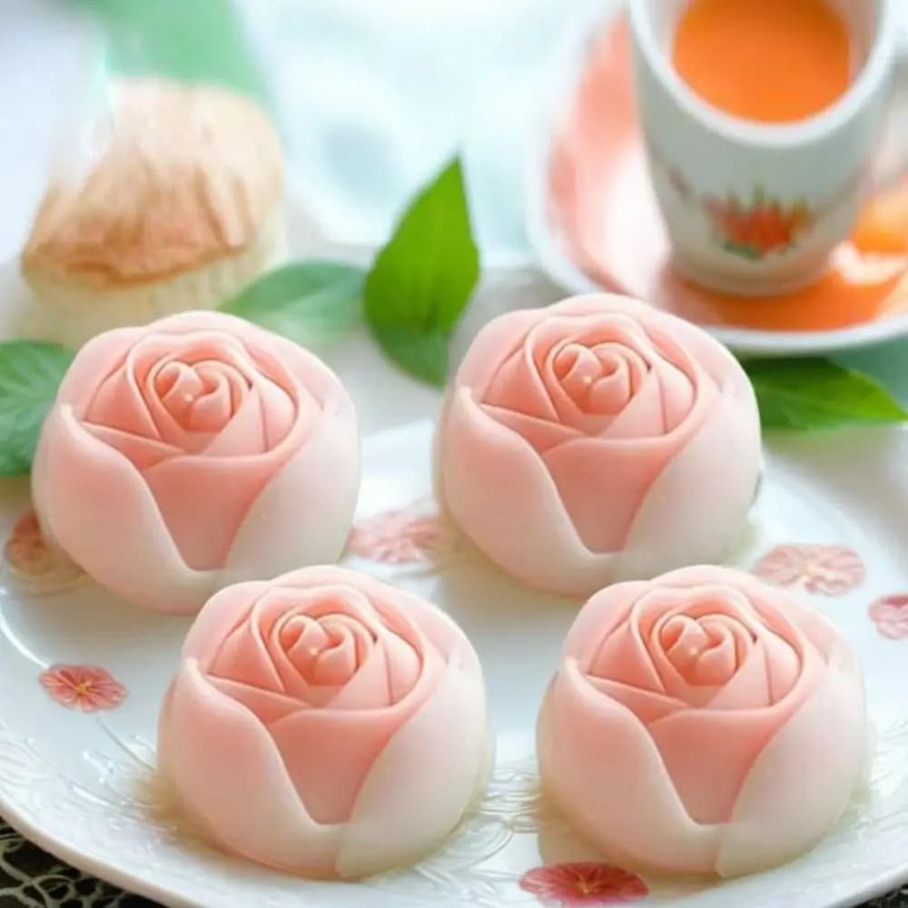 Stampo per pasticceria Stampo per torta di loto peonia 3D Stampo in silicone antiaderente per fiori di rosa fai-da-te Stampo per candela per sapone in silicone morbido Festa