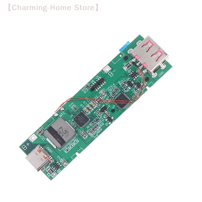 【M】 Modulo di ricarica rapida da 22,5 W Schermo a colori TFT Kit banca di potere digitale fai-da-te Custodia per batteria 21700 Ricarica rapida Mini alimentazione portatile