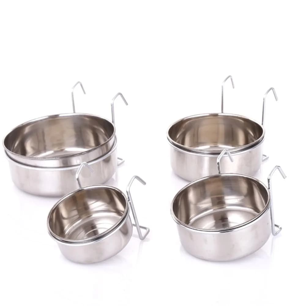 Ciotola Stazionaria per Cani e Gatti in Acciaio Inossidabile Resistente, Ciotola Sospesa per Alimenti e Acqua da Viaggio, Strumenti per l'Alimentazione degli Animali Domestici