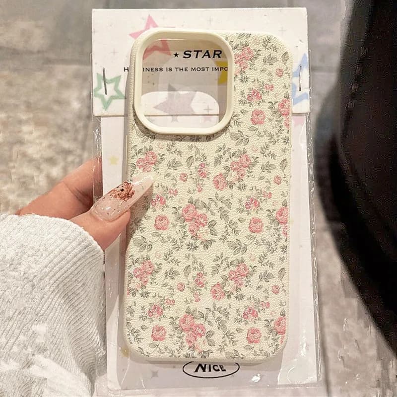 Adorable Girl Floral White Classic Soft Phone Case For iPhone 17 Pro Max 16 15 14 13 12 11 16E XS X XR 16 Plus 17 Air TPU Cover