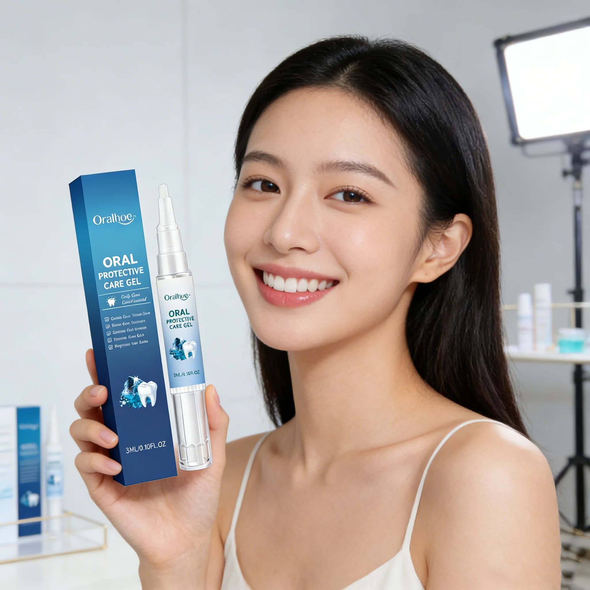 ORALHOE Gel Lenitivo Gengivale, Previene il Sanguinamento delle Gengive, Idratazione, Rimozione della Placca Dentale, Elimina la Placca Dentale, Gel Lenitivo Gengivale