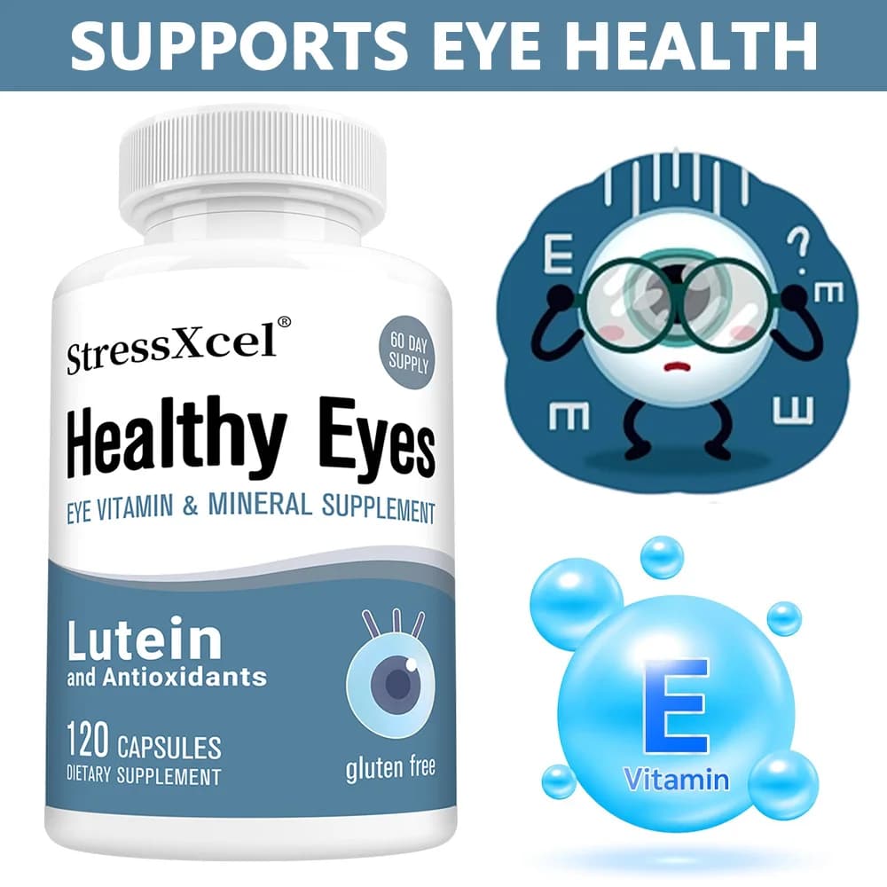 Integratore per gli occhi alla luteina con vitamine, per la salute maculare, sollievo dal maloculismo, protezione dalla luce blu, supporto per l'affaticamento degli occhi e la visione notturna
