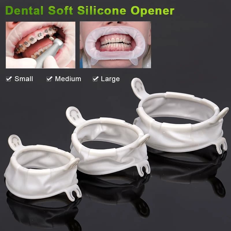 Dental Lip Cheek Retractor Mouth Opener Dam Soft Rubber O Shape S/M/L Cheek Expander Disposable Orthodontic Dentistry Tool
