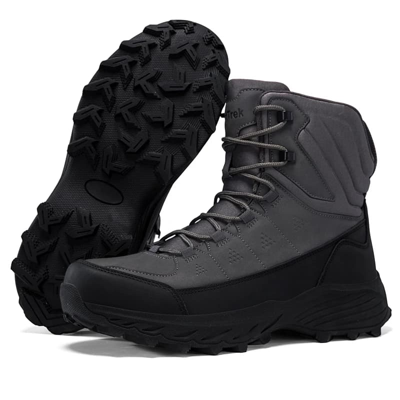 New Men Large Size Outdoor Hiking Shoes, Anti-slip Wear-resistant Off-road Trekking Sneakers, High Top Desert Combat Boots
