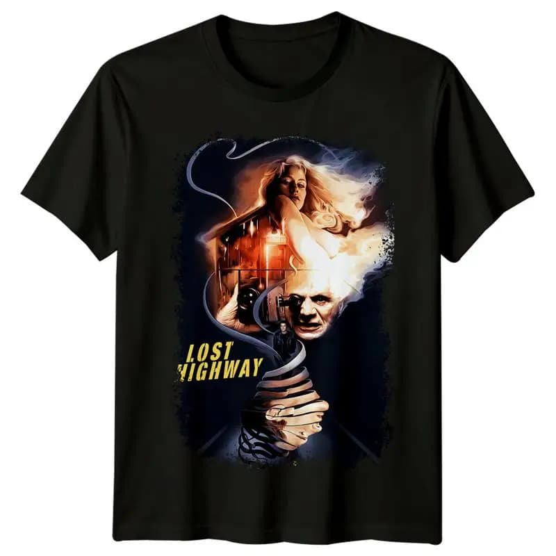Lost Highway 1997 Movie Poster Inspired T shirt Retro 80s