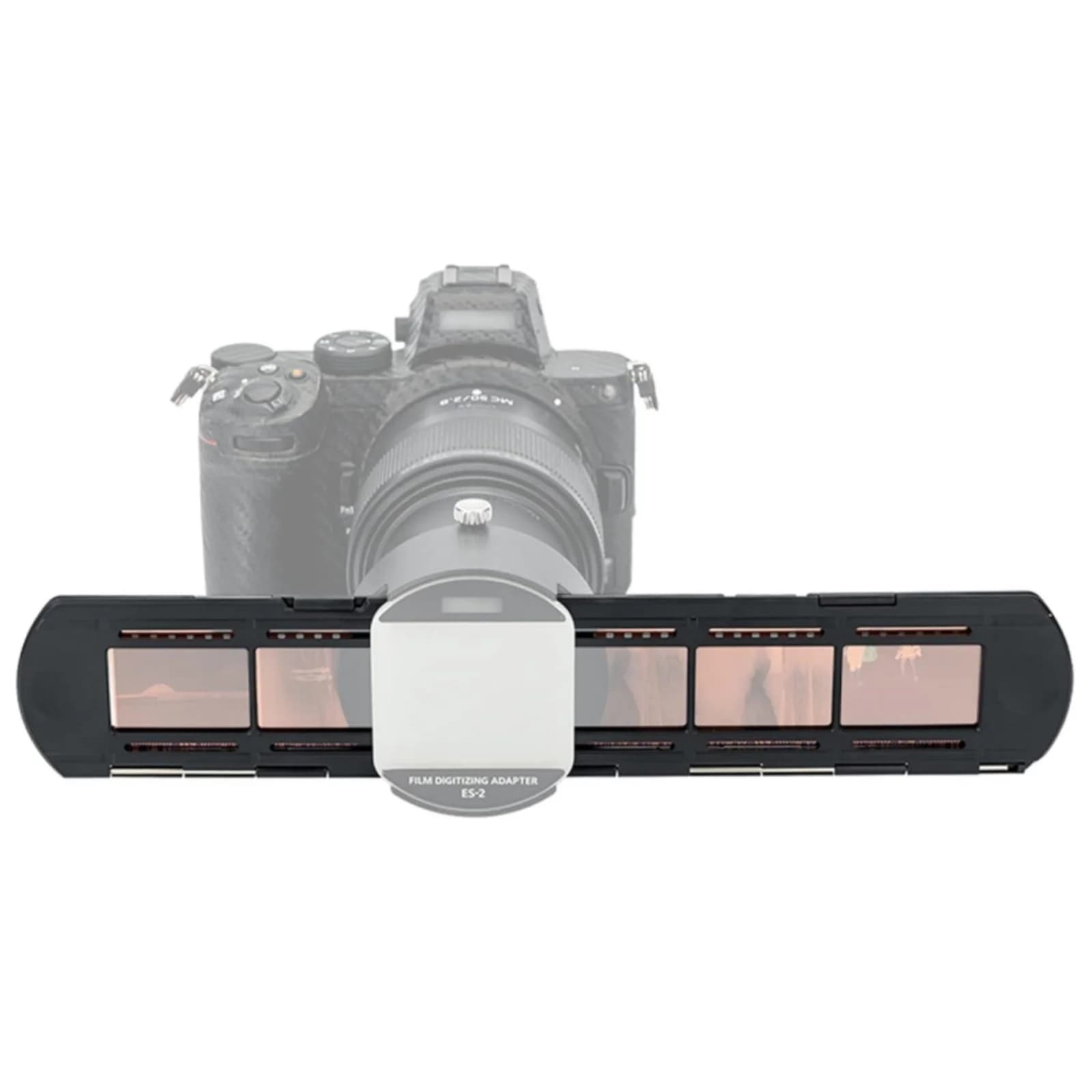 Supporto per pellicola a striscia JJC per 6 negativi su pellicola da 35 mm su Nikon ES-2 Set di adattatori per digitalizzazione pellicola altra vecchia scansione negativa per foto