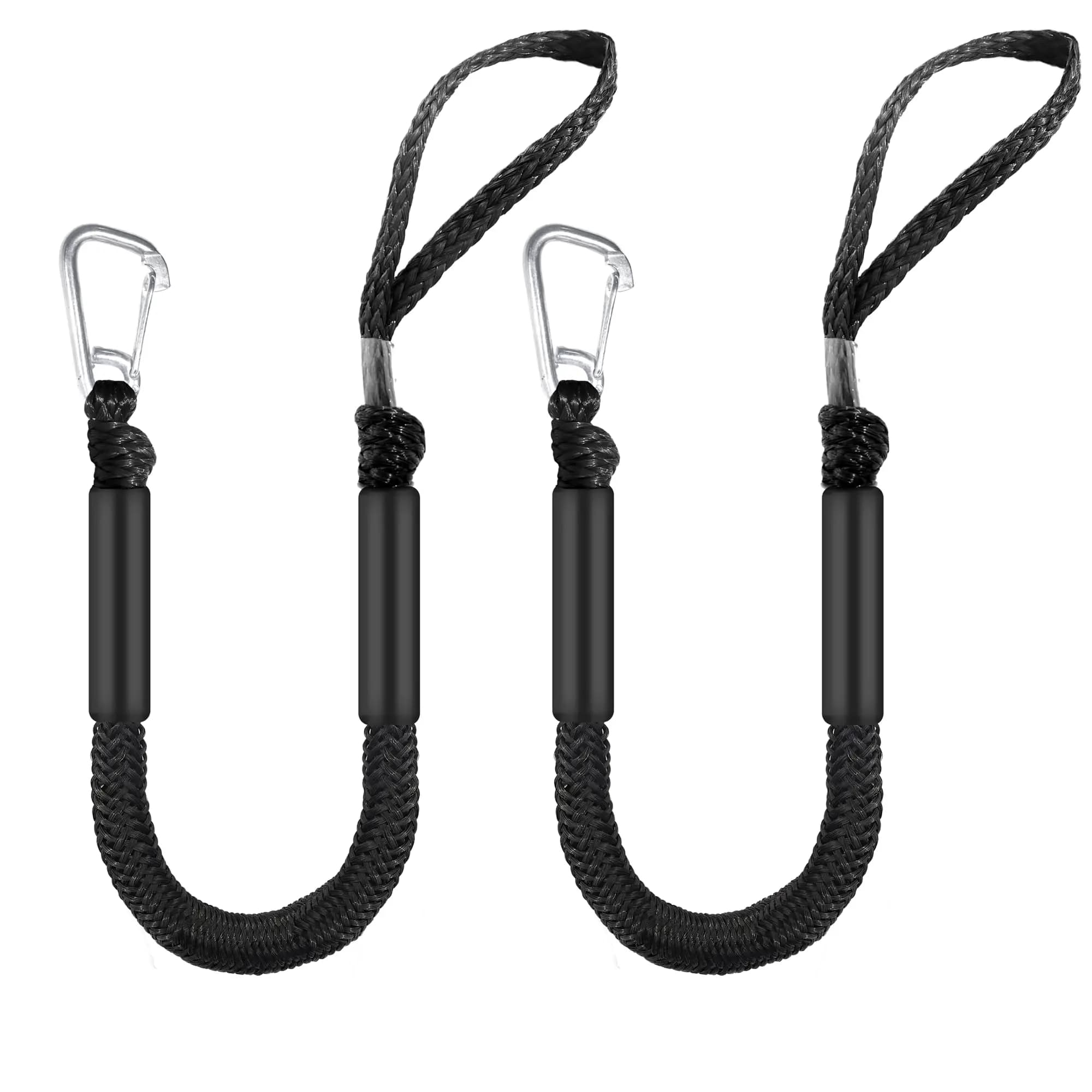 Linee per banchina elastica per barche da 4 piedi, corda di ancoraggio elastica per carichi pesanti con ganci, linee segure per banchina per barche, ormeggio per jet ski e PWC