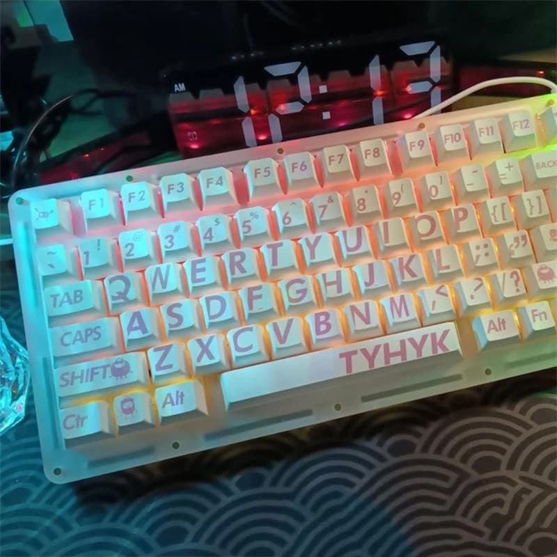 132 Keywords Big Letter PBT Keycap Cherry Profile Minimalista Key Cap for Switches MX Keyboard Custom mechanical game best sale