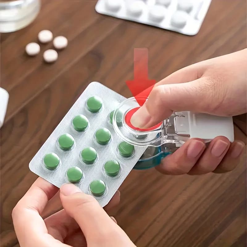 Portable Dispenser Storage Box for Medicines Vitamins Jewelry, Organize Your Essentials, Compact and Convenient,