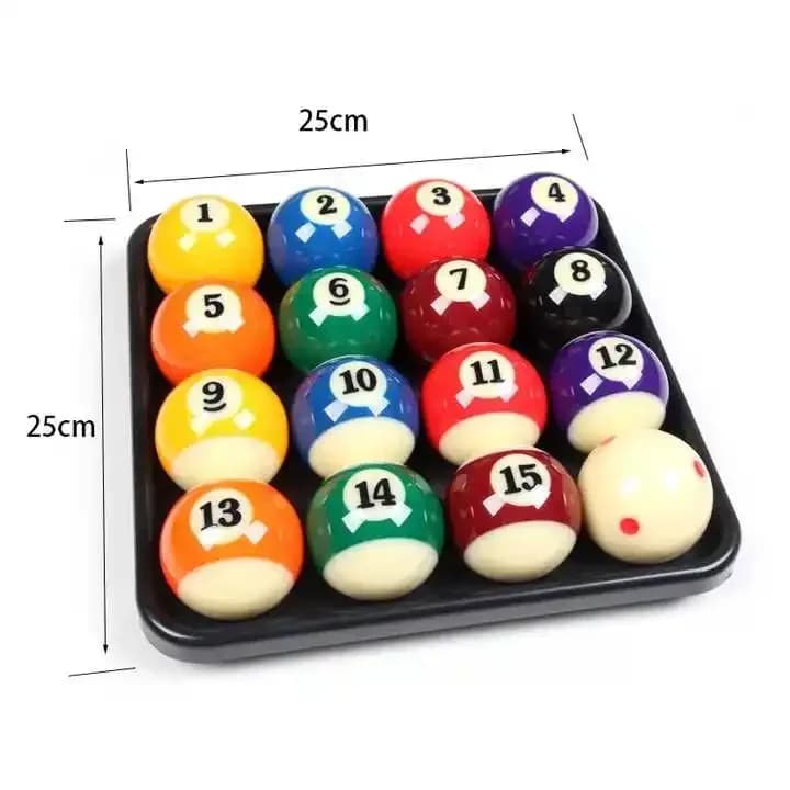 2024 China Custom Logo Eighty Ball Phenolic Resin Snooker Pool Ball Set 57.2mm Cue Ball with Box Packaging for Sports Use