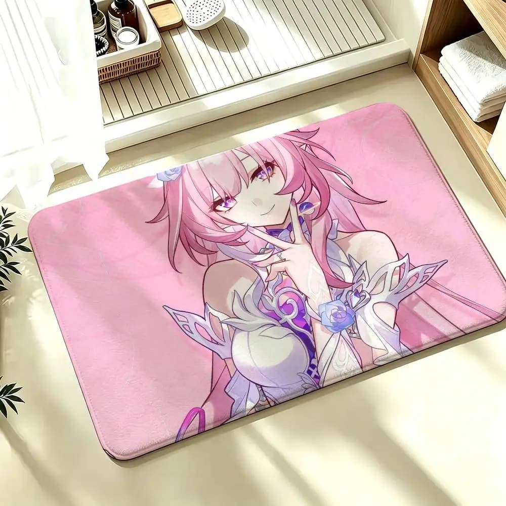 Honkai Star Rail Cyrene Shower Room Absorbent Small Floor Mat Soft Comfortable Decorative Foot Mat