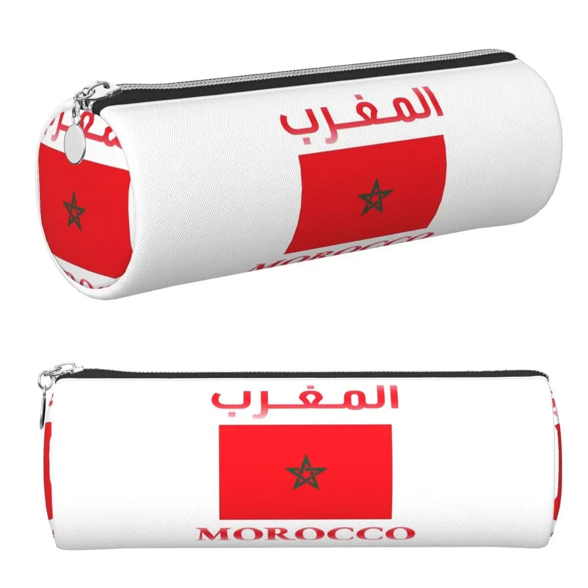 Moroccan Passport Kingdom Of Morocco Pencil Cases Pen Holder Cylinder Pen Box Pencil Bag for Kids School
