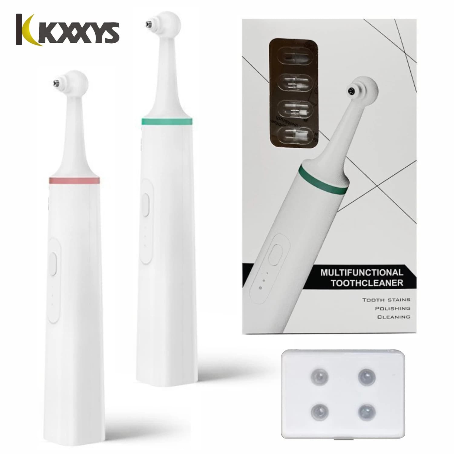 Kit lucidatore per pulizia dentale ad alta potenza - Scaler elettrico a 4 funzioni per la rimozione delle macchie e la pulizia dei denti