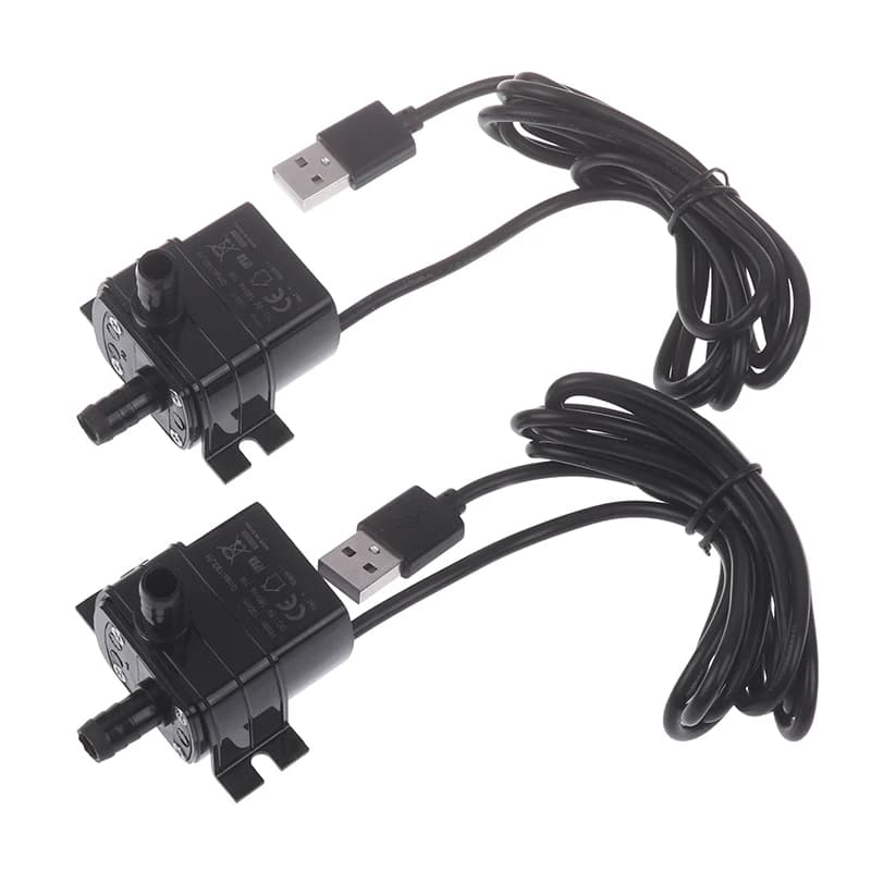Pompa d'acqua USB 5V 1W 130L/H con sollevamento 100CM, per fontane subacquee, acquari, circolazione, micro pompa d'acqua ultra silenziosa brushless DC
