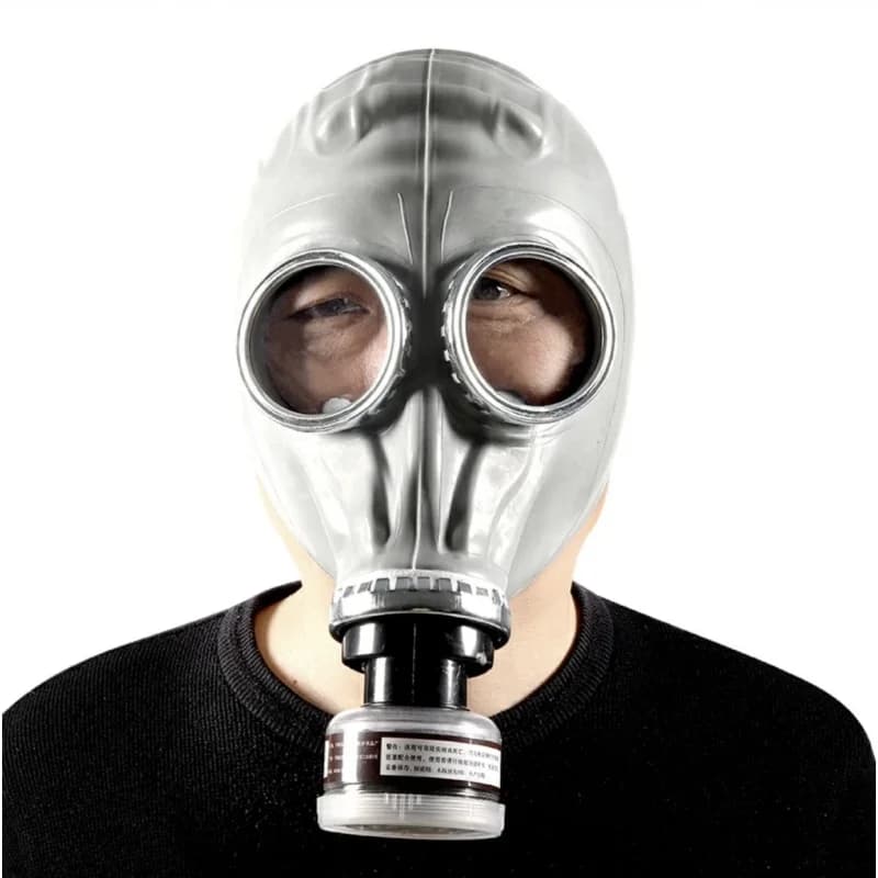 Maschera in gomma per gas chimico per la protezione del viso fantasma - Maschera protettiva per il funzionamento di verniciatura a spruzzo con filtraggio autoadescante industriale