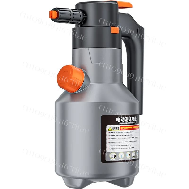 Electric foam for self-washing, household washing liquid, foam, pressure tool, complete pressurized set