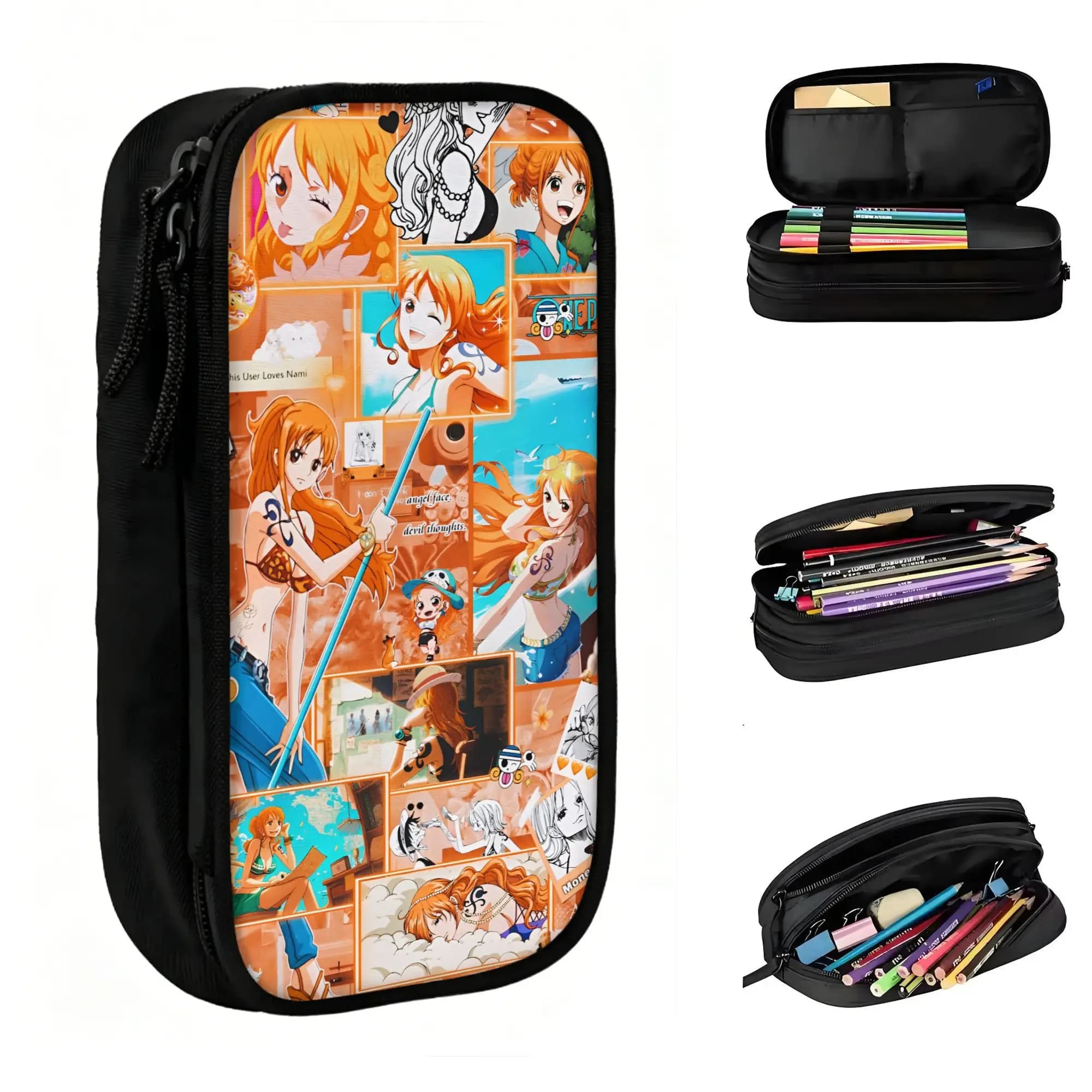 Custom N-Namies Anime Janpan Pencil Case for Boy Girl Big Capacity Hot Pen Box Bag Stationery