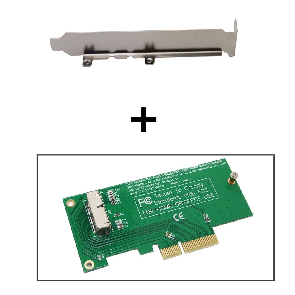 Convertitore scheda riser adattatore PCI Express PCIE X4 a M.2 SSD per Apple 2013 2014 2015 MacBook Air A1465 A1466 Mac Pro MD878 ME253