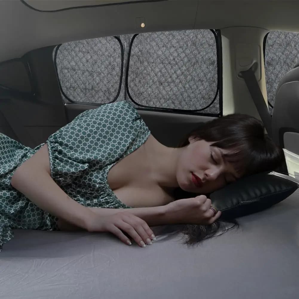 Tenda per la privacy da campeggio aggiornata per Tesla Model 3, compatibile con Highland. Parasole a 4 strati, copertura per parabrezza, blocco UV pieghevole