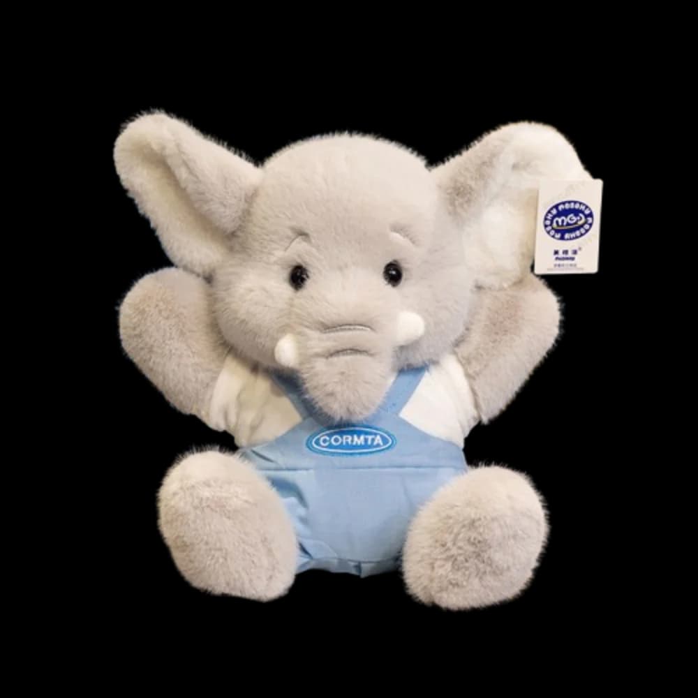 Elefante di Peluche Morbido e Soffice in Cotone PP per Bambini, 23cm/32cm, Confortevole Decorazione per la Casa