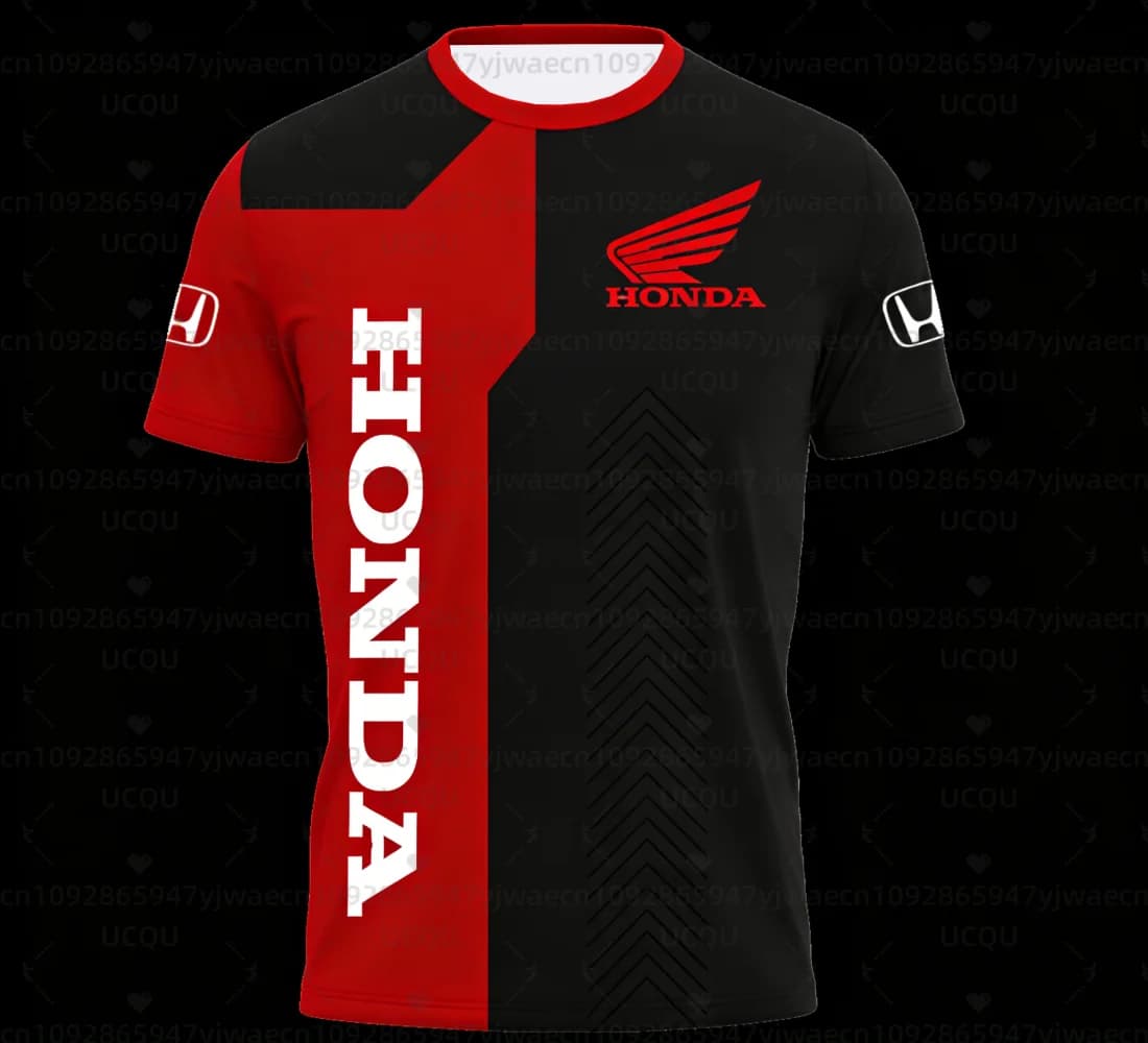 Honda Summer Men's Biker Knife, fast and breathable drying, for racing motorcycle, sportswear, short sleeved outdoor t-shirt