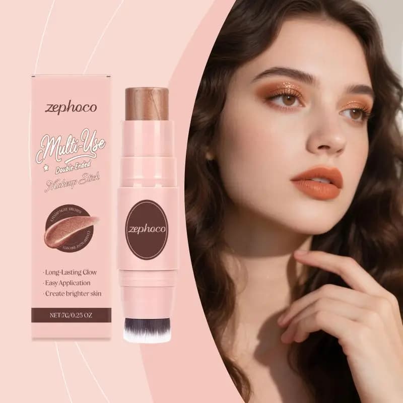 Stick Trucco Marrone Champagne Doppia Punta Illuminante Contorno Blush Lunga Durata Idratante Effetto Lucido 2026 Migliore