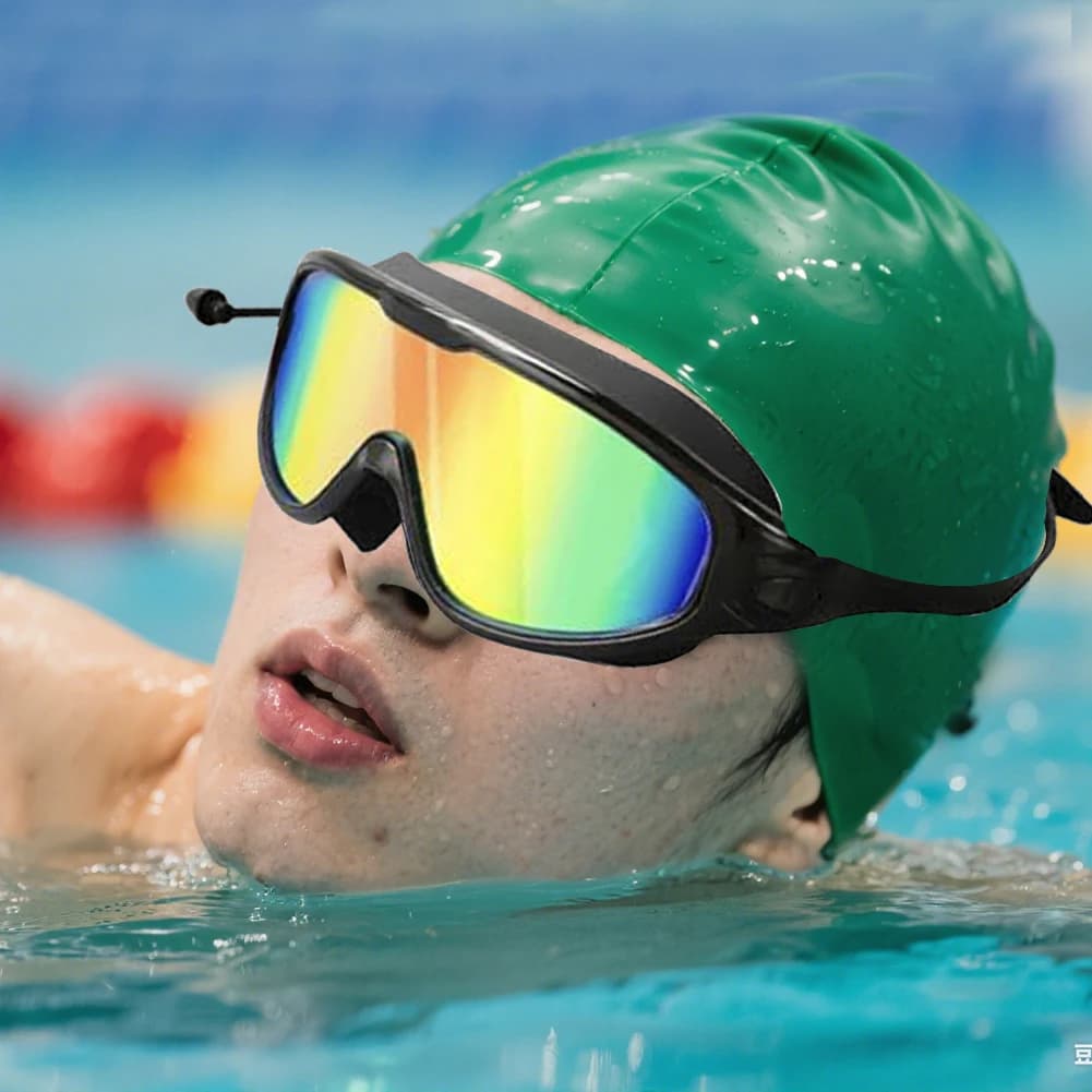 2PC/1PC Swimwear Anti-fog HD Swimming Glasses Waterproof UV Protection Adjustable swimwear for swimming glasses