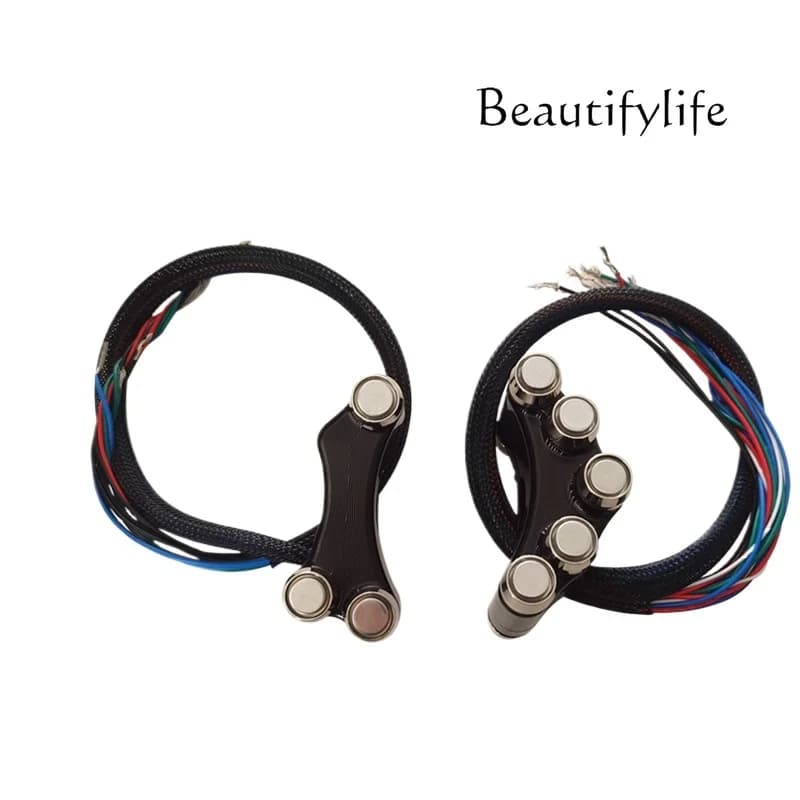 YJ Motorcycle Scooter CNC Bean LED Light Handlebar Combination Switch For Racing Modified Replacement Part