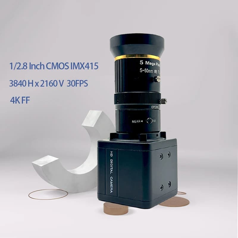 USB Webcam 8MP 4K IMX415 with CS lens varifocal 5-50 mm USB camera with C connection Iris manual compatible OTG UVC Plug And Play